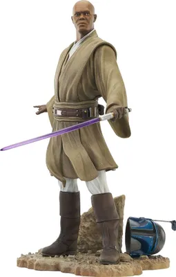 Produktbild von Gentle Giant Star Wars Episode II Premier Collection Statue Mace Windu 28 cm