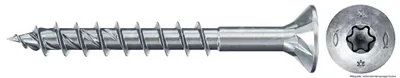 Produktbild von fischer Spanplattenschraube PowerFast, FPF II CTP 4,0 x 40 BC 200 Senkkopf mit Innenstern TX Teilgewinde galvanisch verzinkt, blau passiviert, 200 Stück