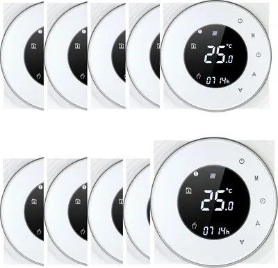 Zdjęcie produktu dla 10X termostat pokojowy LCD termostat woda / kocioł gazowy ogrzewanie podłogowe sterowanie głosowe programowalny kompatybilny z Amazon Echo / Google Home / IFTTT