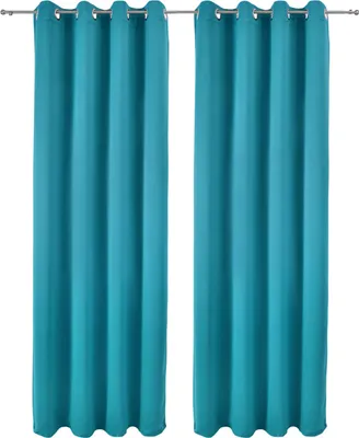 Produktbild von 2er Set Ösenschal Amelie Nora blackout 140x245 cm