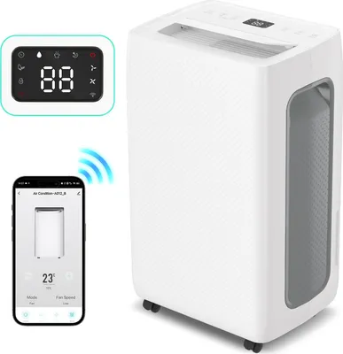 Produktbild von Hebitod Smart Luftentfeuchter WiFi 20-30m³ - 4.3L - Entfeuchtet 26L/Tag - Timer, Raumentfeuchter | Dehumidifier