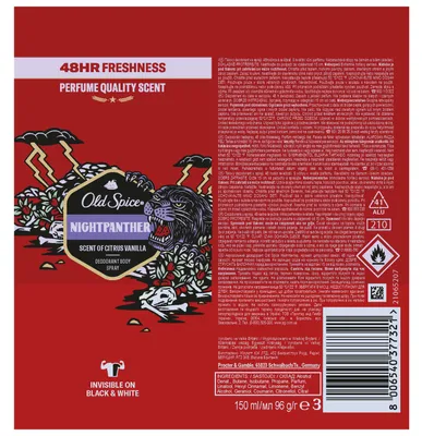 Zdjęcie produktu dla Old Spice Nightpanther Dezodorant do ciała w aerozolu 150 ml