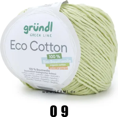 Produktbild von Gründl Eco Baumwolle (50g/105m) 100% Baumwolle 09 salbei
