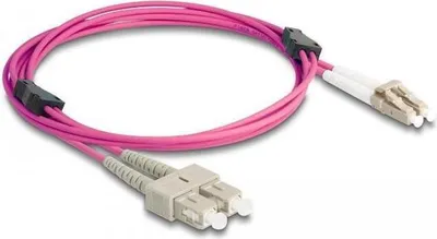 Produktbild von DELOCK LWL Kabel mit Metallarmierung LC Duplex Multimode 2m