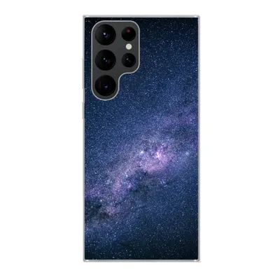 Produktbild von MuchoWow® Handyhülle Schutzhülle Hülle für Samsung Galaxy S22 Ultra Galaxie - Sterne - Weltraum - Jungen - Mädchen - Kinder Silikon Softcase Handy Hülle - Abbildung