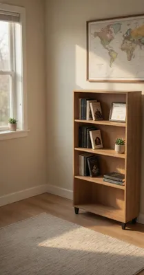 Produktbild von Modernes und praktisches Bücherregal für Bücher und Deko