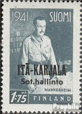Produktbild von Briefmarken Finnische Bes. Ostkarelien 1942 Mi 23 postfrisch Aufdruckausgabe