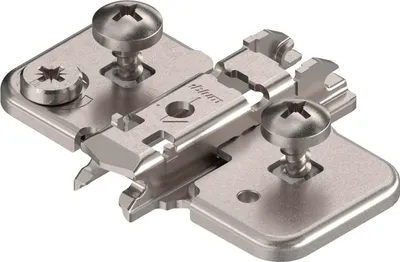 Produktbild von BLUM CLIP Exzenter Kreuzmontageplatte, Zwillingsanschlag, Stahl, EXPANDO, D: 0mm