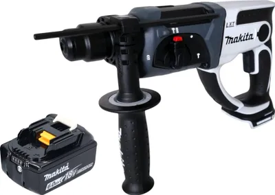 Zdjęcie produktu dla Makita DHR 202 G1W akumulatorowa młotowiertarka 18 V 20 mm 2,0 J biała + 1x akumulator 6,0 Ah - bez ładowarki