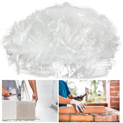Polypropylenfasern 1 kg, 12 mm, für Beton und Mörtel