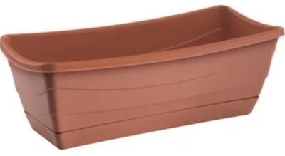 Produktbild von Blumenkasten Mini  mit Untersetzer 22 cm x 9,7 cm x 9 cm hoch