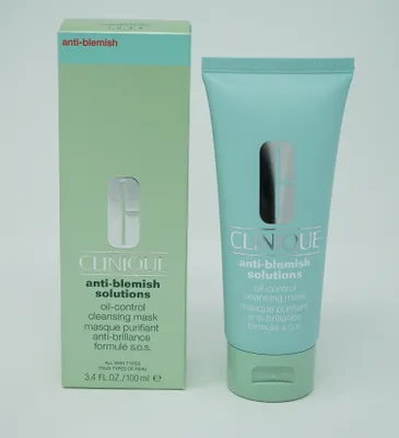 Obrázok produktu pre Clinique Anti-Blemish Solutions Oil-Control Cleansing Mask, Čistiaca maska, Zmiešaná pleť, Suchá koža, Normálna pleť, Mastná pleť, Citlivá pokožka, Mokrá pokožka, Proti začervenaniu, Proti lesku, Rúra, - Apply evenly to clean skin. Avoid eye area. Wait 5 minutes. Rinse off thoroughly with warm water., 100 ml