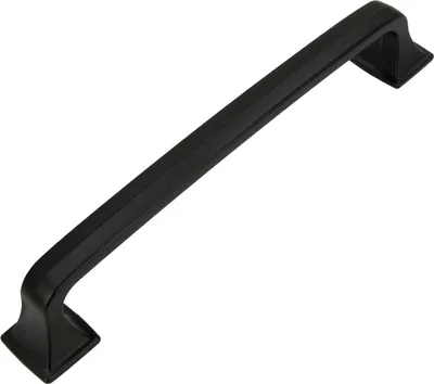 Immagine prodotto di Elegante maniglia per mobili in alluminio nero con interasse di 96 mm - design elegante per cucine, bagni e soggiorni. Lavorazione di alta qualità per un uso duraturo.