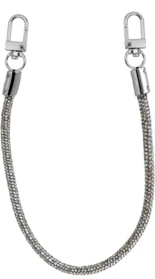 Produktbild von Telefonkabel, 20 cm, Silber, mit Diamanten, kompatibel mit iPhone und Samsung