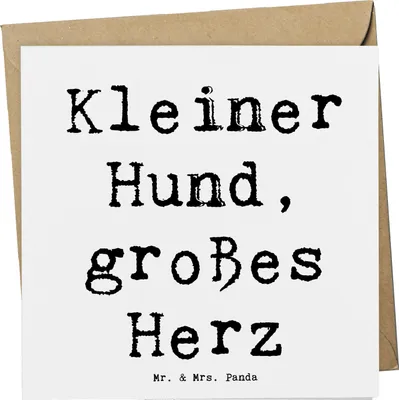 Produktbild von Mr. & Mrs. Panda Klappkarte Spruch Chihuahua Liebe - Weiß - Geschenk, verspielte Hunde, faltkarte, doppelkarte, Hund, Hunderassen, soziale, Haustiere, Hunderasse