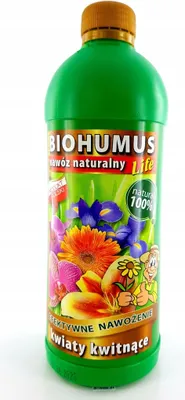 Immagine prodotto di Fertilizzante liquido naturale Biohumus 1L per fiori in fiore – biologico, sicuro ed efficace