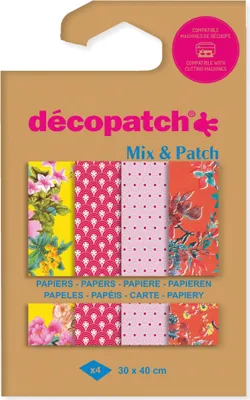 Produktbild von Décopatch 6x Pkg 4 Bl 30x40 cm Spaziergang Sortierung DP046C