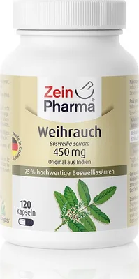 Produktbild von Zein Pharma Weihrauch, Boswellia serrata, 450 mg, 120 Kapseln 13758