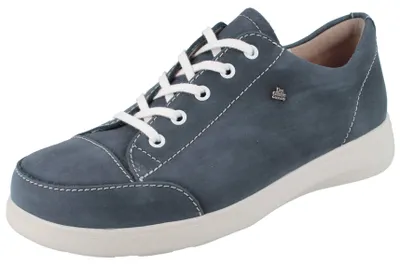 Produktbild von FINN COMFORT Fataga Damen Schnürhalbschuhe dunkelblau Nubukleder - Größe: 41