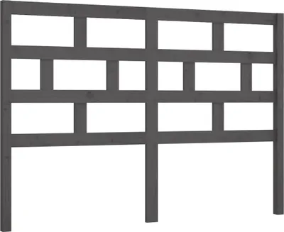 Obrázek produktu pro vidaXL Čelo postele Grey 141x4x100 cm Masivní borovicové dřevo