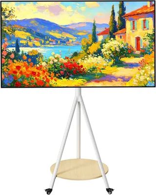 Productafbeelding van Beugel met wielen voor 101-6 - TV - 190 cm (40-75 inch) - TV - Beugel met plank voor LED - LCD - Monitoren - Tot 50 kg