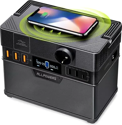 Immagine prodotto di Powerstation – Centrale elettrica portatile – 288Wh – Uscita di 300W – Alimentazione di emergenza – Ideale per campeggio e viaggi