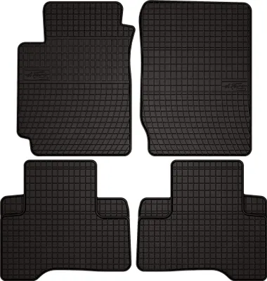 Zdjęcie produktu dla Gumowe dywaniki samochodowe do Suzuki Grand Vitara II SUV (2005-2014) - czarne dopasowane dywaniki podłogowe zestaw (4 szt.)