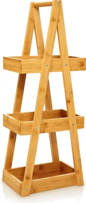 Produktbild von Premium Duschregal 26 x 66 x 18cm wasserunempfindlich Bambus