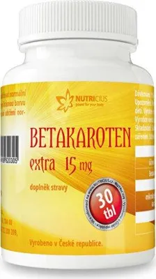 Obrázek produktu pro Betakaroten EXTRA 15 mg 30 tablet