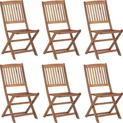 Produktbild von Klappbare Gartenstühle 6 Stk. Massivholz Akazie