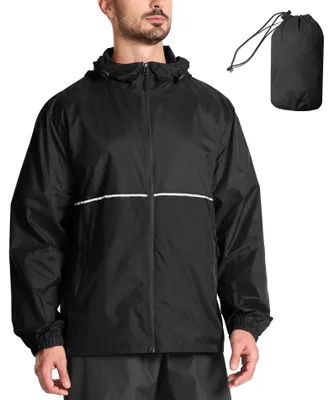 Produktbild von Wasserdichte Herren Regenjacke mit Kapuze - Leicht und atmungsaktiv für Outdoor-Aktivitäten