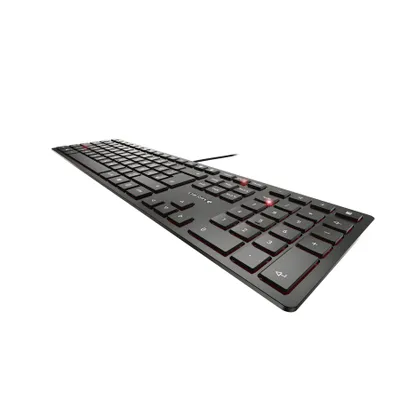 Produktbild von CHERRY KC 6000 Slim, Volle Größe (100%), Kabelgebunden, USB, AZERTY, Schwarz