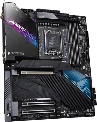 Produktbild von Gigabyte Z690 AORUS MASTER - 1.0 - Motherboard - E-ATX - LGA1700-Sockel - Z690 Chipsatz - USB-C Gen2, USB 3.2 Gen 1, USB 3.2 Gen 2, USB-C Gen 2x2 - 10 Gigabit LAN, Wi-Fi 6, Bluetooth - Onboard-Grafik (CPU erforderlich)
