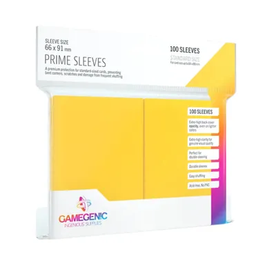Produktbild von Gamegenic - Prime Sleeves Standard Size (100) Gelb
