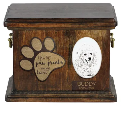 Obrázek produktu pro Pudl - popel na popel psa, personalizovaná popel s fotografií, popel s fotografií psa značky Art-Dog