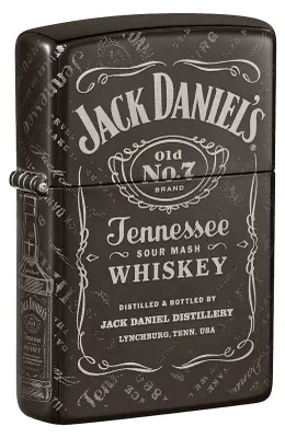 Produktbild von Zippo Feuerzeug Jack Daniel's Design Old No. 7 Sturmfeuerzeug Benzin