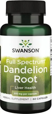 Obrázek produktu pro Kořen pampelišky 515 mg 60 kapslí Swanson Health Products