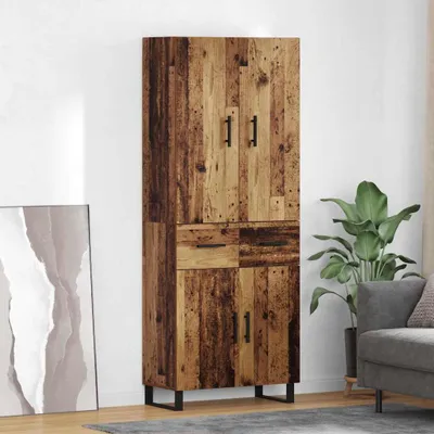 Obrázok produktu pre vidaXL Vysoká komoda, 2 kusy, materiál: drevo, rozmer: 69,5 x 34 x 180 cm