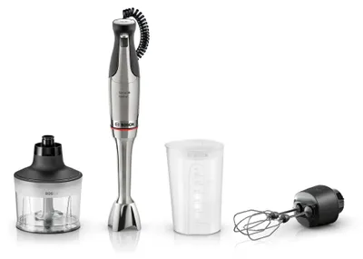 Produktbild von Bosch Stabmixer, Mixbecher, Universalzerkleinerer, Doppelschneebesen, Edelstahl