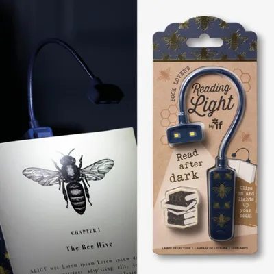Image de Lampe abeille de lecture pour amoureux des livres