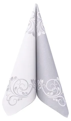 Produktbild von Airlaid Serviette Bellissima in Silber, 40 x 40 cm, 50 Stück - APARTina