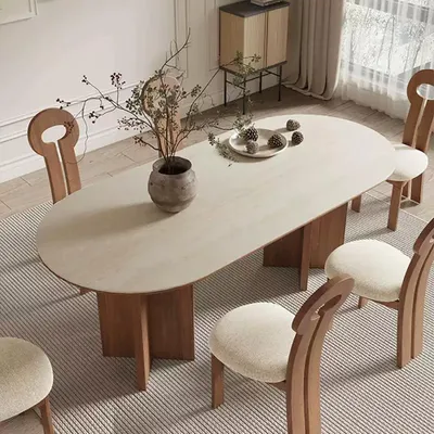 Immagine prodotto di Tavolo da pranzo Tavolo da pranzo grande Tavolo da cucina Tavolo da pranzo in pietra sinterizzata 180x80x75 /DFVAS18/