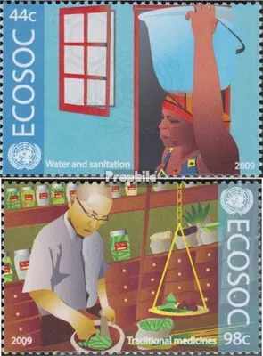Produktbild von Briefmarken UNO - New York 2009 Mi 1159-1160 (kompl.Ausg.) postfrisch Wirtschaftsrat