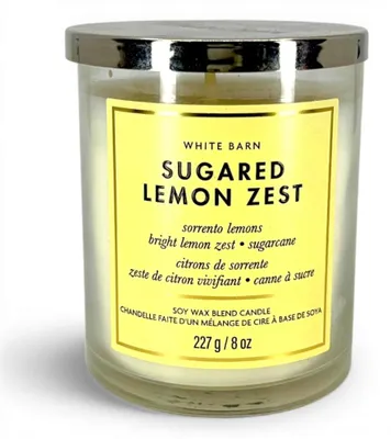 Zdjęcie produktu dla Bath & Body Works Świeca zapachowa 1-knotowa premium SUGARED LEMON ZEST 227 g