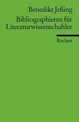 Produktbild von Bibliographieren für Literaturwissenschaftler