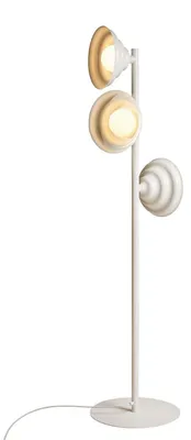 Produktbild von Stehleuchte Metall 148 cm Creme G9 3-flammig Modern Stehlampe