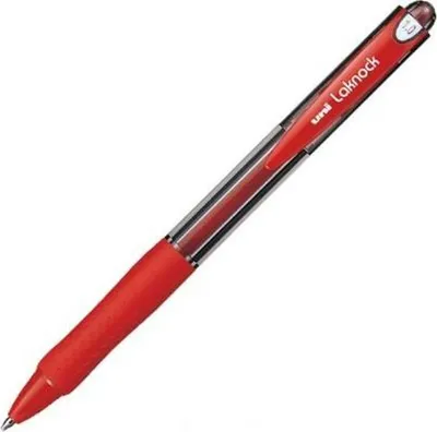 Produktbild von Uni-ball - biros Laknock Schreibbreite 0,4 mm, Schreibspitze: 1 mm, mittlere Spitze, rot