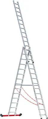 Produktbild von Euroline Premium 30778 Mehrzweckleiter 3-teilig 3x14 Sprossen
