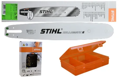 Produktbild von Stihl Führungsschiene 30030006811 Rollomatic E 37cm 0,325' 1,6+ Stihl Vollmeißelkette 36390000062+ Stihl Box 5900