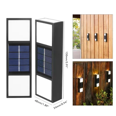 Image de Lampe solaire,Lampe solaire d'extérieur,Lampe solaire murale